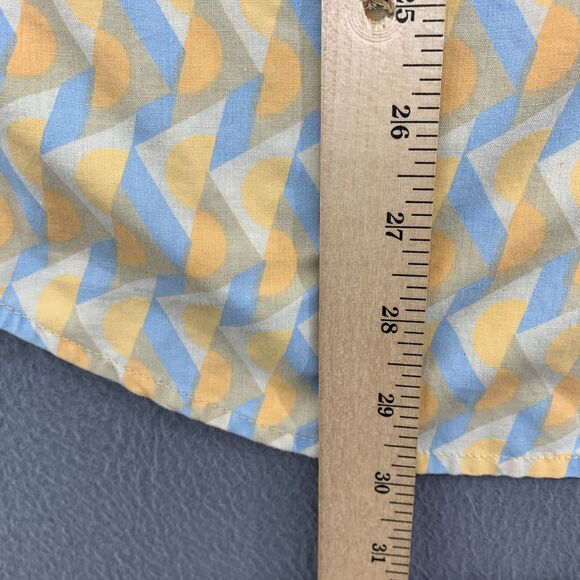 PrAna Mens Stimmersee Shirt Size Large Aura Glow Retro Geo Woven Standard Fit - Picture 10 of 10